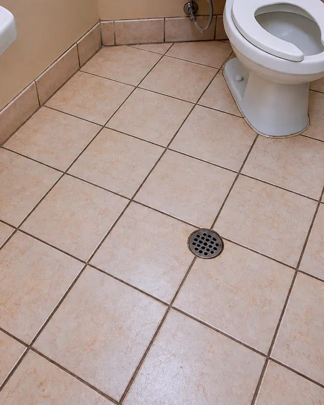 Example, after: a commercial restroom floor